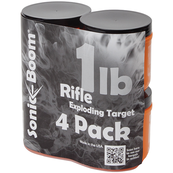 SONIC BOOM 1LB EXPLODING TARGET 4 PACK (6) - Binary Targets